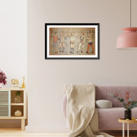 Historic Framed Print, Five celebrated clowns attached to Sands, Nathans Co's Circus - 2,  17-7/8" x 21-7/8"