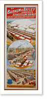 Historic Framed Print, Die Barnum & Bailey Groesste Schaustellung Der Welt. Vogel-Perspective Der Grossten Schaustellung Der Welt. - 2,  17-7/8" x 21-7/8"