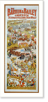 Historic Framed Print, Die Barnum & Bailey Groesste Schaustellung Der Welt. Abtheilungen Der Grossen Gratis-Strassen-Parade,. - 2,  17-7/8" x 21-7/8"