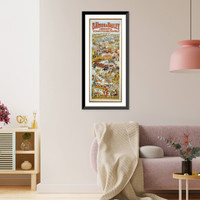 Historic Framed Print, Die Barnum & Bailey Groesste Schaustellung Der Welt. Abtheilungen Der Grossen Gratis-Strassen-Parade,. - 2,  17-7/8" x 21-7/8"