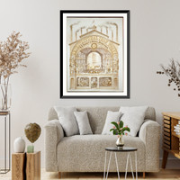 Historic Framed Print, Architectural Iron Works. D.D. Badger & others, proprietors.lith. of Sarony, Major & Knapp. - 2,  17-7/8" x 21-7/8"