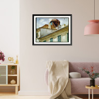 Historic Framed Print, [Girod House (New Orleans, La.) Roof and cupola] - 2,  17-7/8" x 21-7/8"