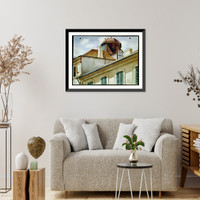 Historic Framed Print, [Girod House (New Orleans, La.) Roof and cupola] - 2,  17-7/8" x 21-7/8"