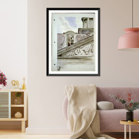 Historic Framed Print, [The Cabildo (New Orleans, La.). Roof and window] - 2,  17-7/8" x 21-7/8"