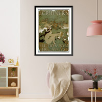 Historic Framed Print, Scribner's fiction number, August.Maxfield Parrish 1897. - 2,  17-7/8" x 21-7/8"