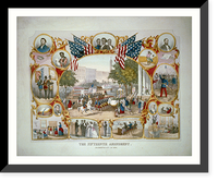 The Fifteenth Amendment. Celebrated May 19th, 1870.from an original design by James C. Beard, Historic Print