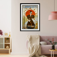Historic Framed Print, Lippincott's [for] October,  17-7/8" x 21-7/8"