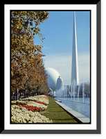 Trilon, perisphere and statue of George Washington, New York World's Fair Classic, Vintage Wall Art