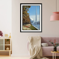 Trilon, perisphere and statue of George Washington, New York World's Fair Classic, Vintage Wall Art