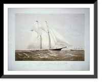 The yacht Meteor" of New York: leaving Sandy Hook Augst. 16th. 1869 bound to Europe" - 2 Classic, Historic Reproduction