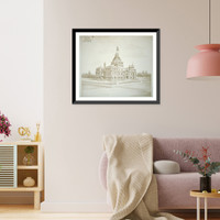 Historic Framed Print, [Library of Congress, Washington, D.C. Perspective view] - 3,  17-7/8" x 21-7/8"
