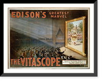 Historic Framed Print, Edison's greatest marvel. The Vitascope - 3,  17-7/8" x 21-7/8"