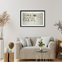 Developpement de la montre &agrave; Roue de rencontre.PP. Choffard fecit. - 2, Vintage Wall Art