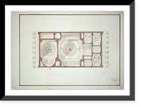 Bank building (2nd Bank of the United States"), Philadelphia, Pennsylvania. Reflected ceiling plan" - 4, Historic Reproduction