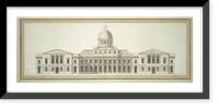 Historic Framed Print, [United States Capitol (Washington, D.C.). East front elevation, architectural sculpture, dome] - 3,  17-7/8" x 21-7/8"