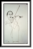 Jascha Heifetz.Al Bendiner, Antique Poster