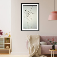 Jascha Heifetz.Al Bendiner, Antique Poster