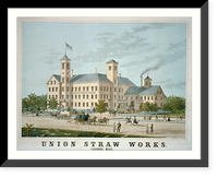Union Straw Works, Foxboro Mass. - 2, Antique Poster