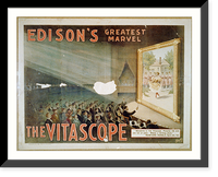 Historic Framed Print, Edison's greatest marvel. The Vitascope - 4,  17-7/8" x 21-7/8"