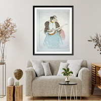Historic Framed Print, [The banjo lesson].Mary Cassatt. - 2,  17-7/8" x 21-7/8"