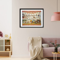 Historic Framed Print, The Barnum & Bailey Greatest Show on Earth. The Great Coney Island Water Carnival...log-rollers and others - 2,  17-7/8" x 21-7/8"