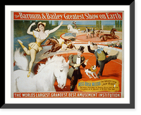 The Barnum & Bailey Greatest Show on Earth. Miss Rose Meers, the Greatest living lady rider - 2, Antique Wall Art