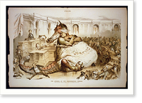 Historic Framed Print, The opening of the Congressional session.J. Keppler. - 2,  17-7/8" x 21-7/8"
