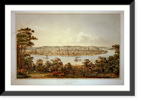 Cincinnati- from a point west of Covington, KY - 2, Historic Print
