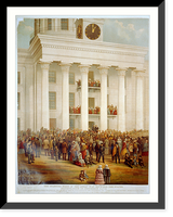 The starting point of the great war between the states. Inauguration of Jefferson Davis Classic, Antique Poster