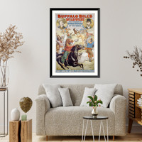 Historic Framed Print, Buffalo Bill's Wild West and Congress of Rough Riders of the World. South-American Gauchos, the World Famous Bolas Throwers... - 2,  17-7/8" x 21-7/8"