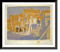 Vintage Photo Print - Night of the fiesta - Taos.Gustave Baumann