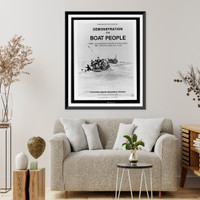 Counting on you to join us. demonstration for boat people.sponsor: Committee Against Genocide by Vietnam, Antique Print