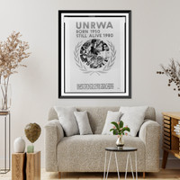 UNRWA, born 1950, still alive 1980, Historic Print