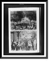 The Labor exchange. emigrants on the Battery in front of Castle Garden, New York ; The labor exchange. interior view of the office at Castle Garden, New York.sketched by Stanley Fox. Heritage Wall