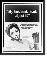 Historic Framed Print, My husband, dead, at just 37,  17-7/8" x 21-7/8"