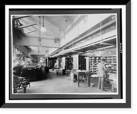 Historic Framed Print, [Mail sorting room, U.S. Post Office, Washington, D.C.].National Photo Co., Washington, D.C.,  17-7/8" x 21-7/8"