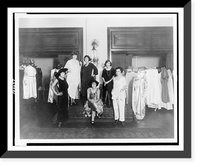 Fashion show at the Wells Shop, a store specializing in corsets, brassieres, hats, and bonnets, at 1331 G Street, N.W., Washington, D.C. Classic, Vintage Wall Art
