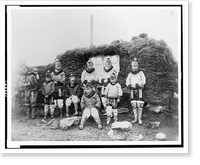 Eskimo women posed at Proven, Greenland.G.W.Rice, Antique Poster