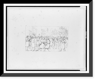 Historic Framed Print, Election in Baltimore, November, 1862,  17-7/8" x 21-7/8"