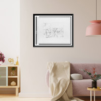 Historic Framed Print, Valiant men dat fite mit Sigel"",  17-7/8" x 21-7/8"