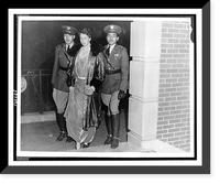 Mrs. Franklin D. Roosevelt being escorted to the Faculty Club of Howard University, Vintage Print
