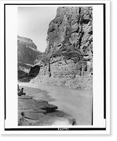 Historic Framed Print, Views in Arizona. Grand Canon, mouth of Cataract Creek, looking down,  17-7/8" x 21-7/8"