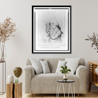 Historic Framed Print, A connoisseur examining a cooper.Js. Gy.,  17-7/8" x 21-7/8"