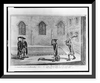Historic Framed Print, The rake's progress at the university. No. 3. The master's wig the guilty wight appals ...,  17-7/8" x 21-7/8"