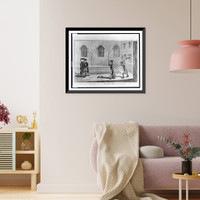 Historic Framed Print, The rake's progress at the university. No. 3. The master's wig the guilty wight appals ...,  17-7/8" x 21-7/8"