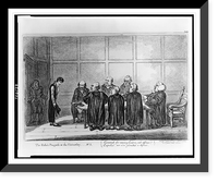 Historic Framed Print, The rake's progress at the university. No. 5. Convened for wearing gaiters. sad offence! ...,  17-7/8" x 21-7/8"