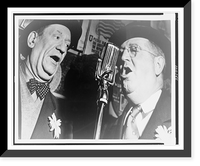 Historic Framed Print, [Two singers at Sammy's bar],  17-7/8" x 21-7/8"