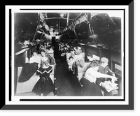 Historic Framed Print, [Passengers in a railroad car].Photo by the Geo. R. Lawrence Co.,  17-7/8" x 21-7/8"
