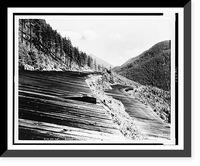 Great Northern Railway Co. snow sheds in the mountains of the western U.S, Vintage Wall Art
