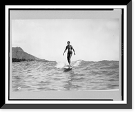 Historic Framed Print, The Surf rider,  17-7/8" x 21-7/8"